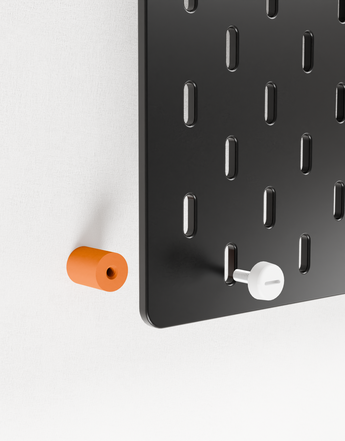 Stabile Wandhalterung Set für IKEA SKÅDIS Lochbrett