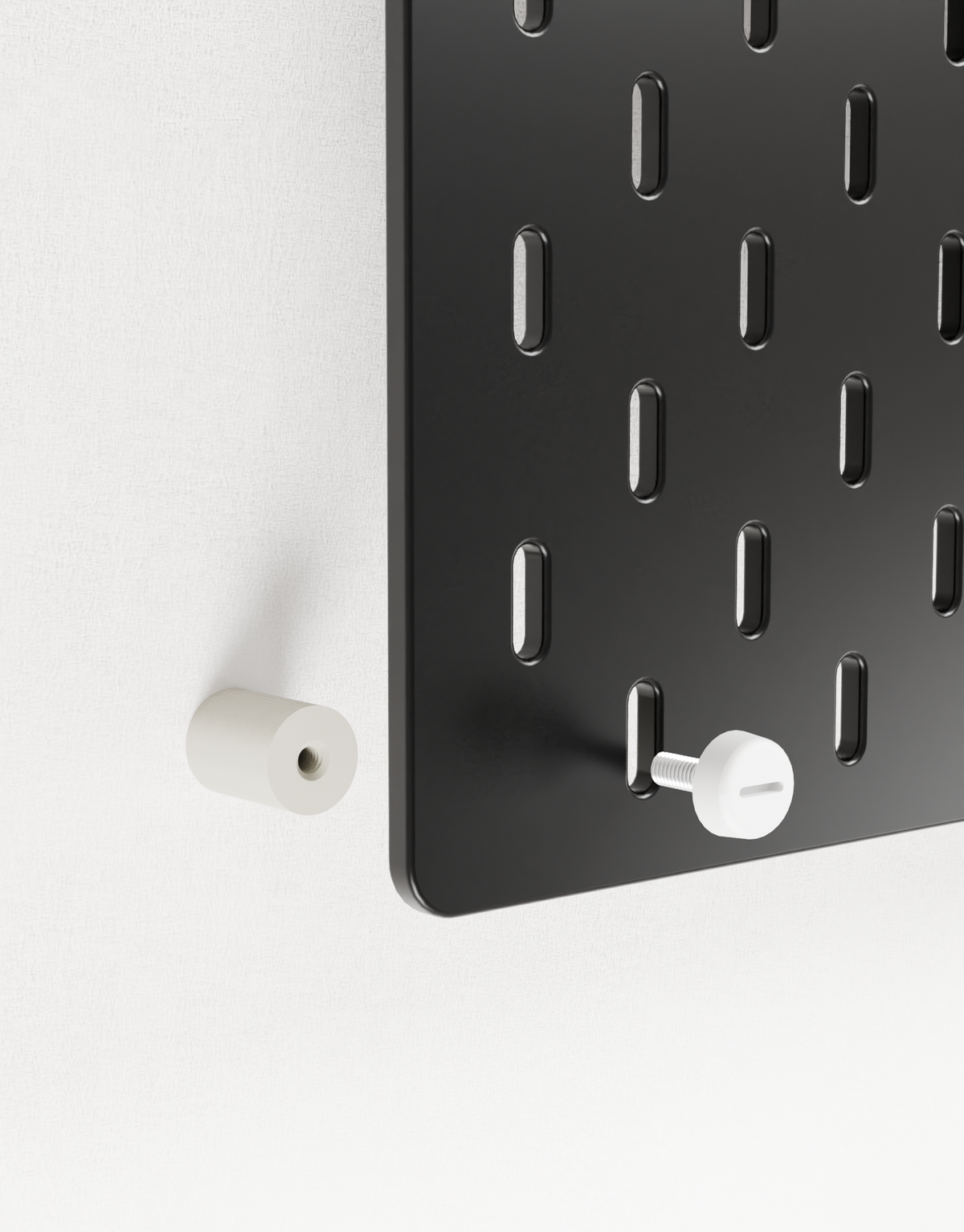 Stabile Wandhalterung Set für IKEA SKÅDIS Lochbrett