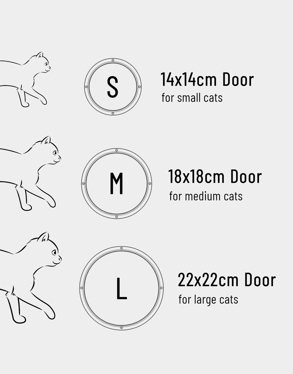 Katzendurchlauf für innen