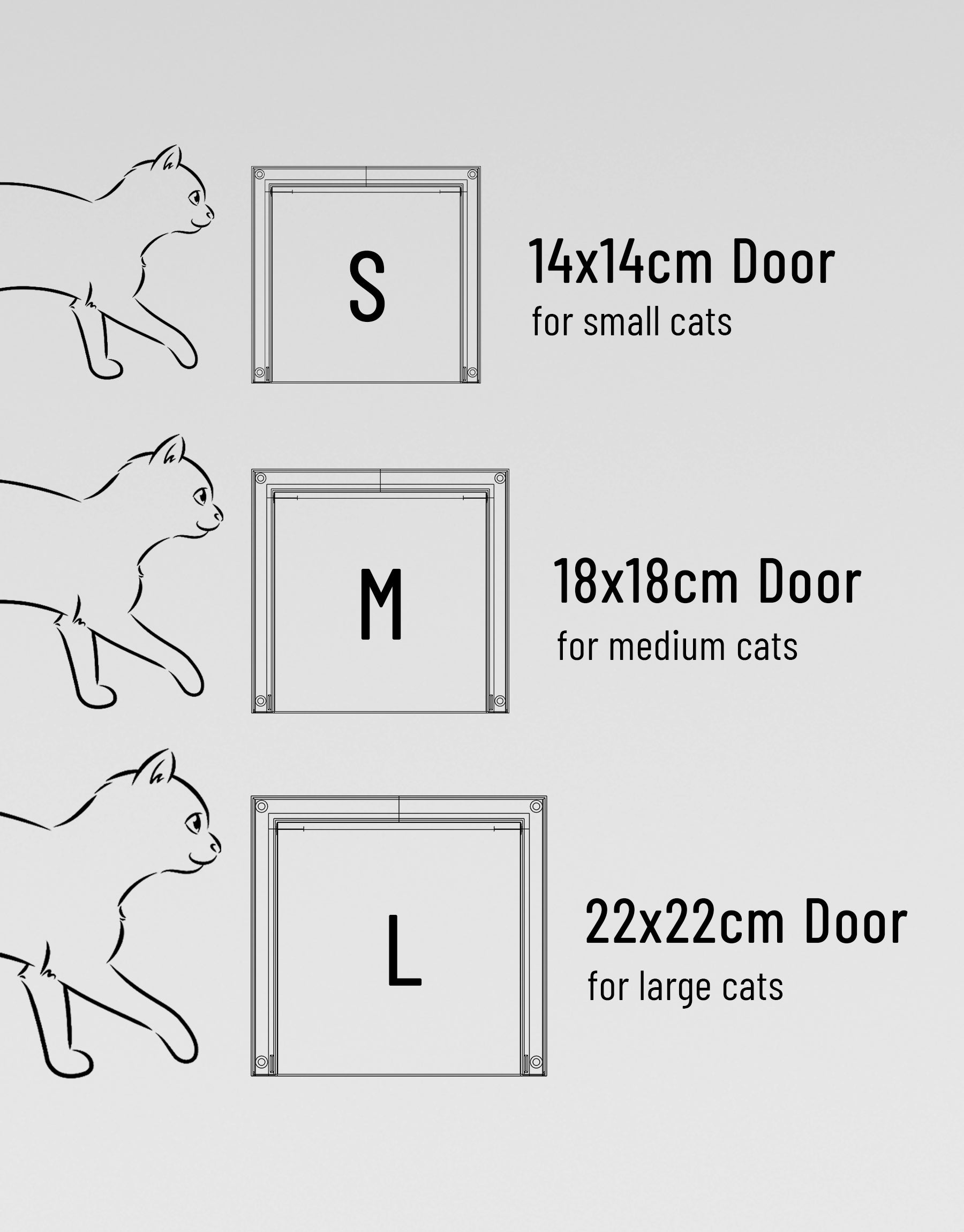 Katzenklappe für innen