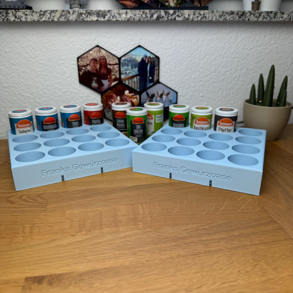 Gewürzhalter - für Ostmann Gewürze -Gewürze - Ostmann - Just Spices - Küche -Schubladen Halterung - Personalisierbar - spicerack