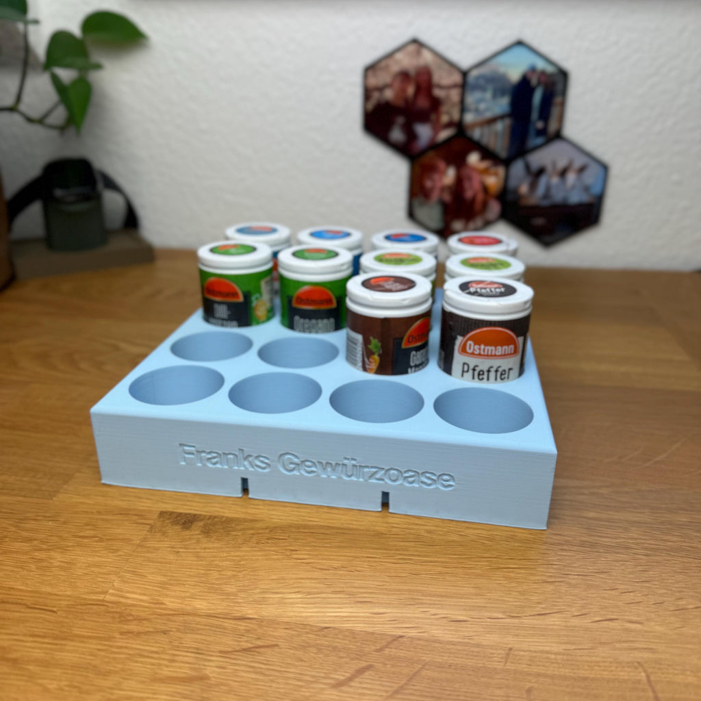 Gewürzhalter - für Ostmann Gewürze -Gewürze - Ostmann - Just Spices - Küche -Schubladen Halterung - Personalisierbar - spicerack