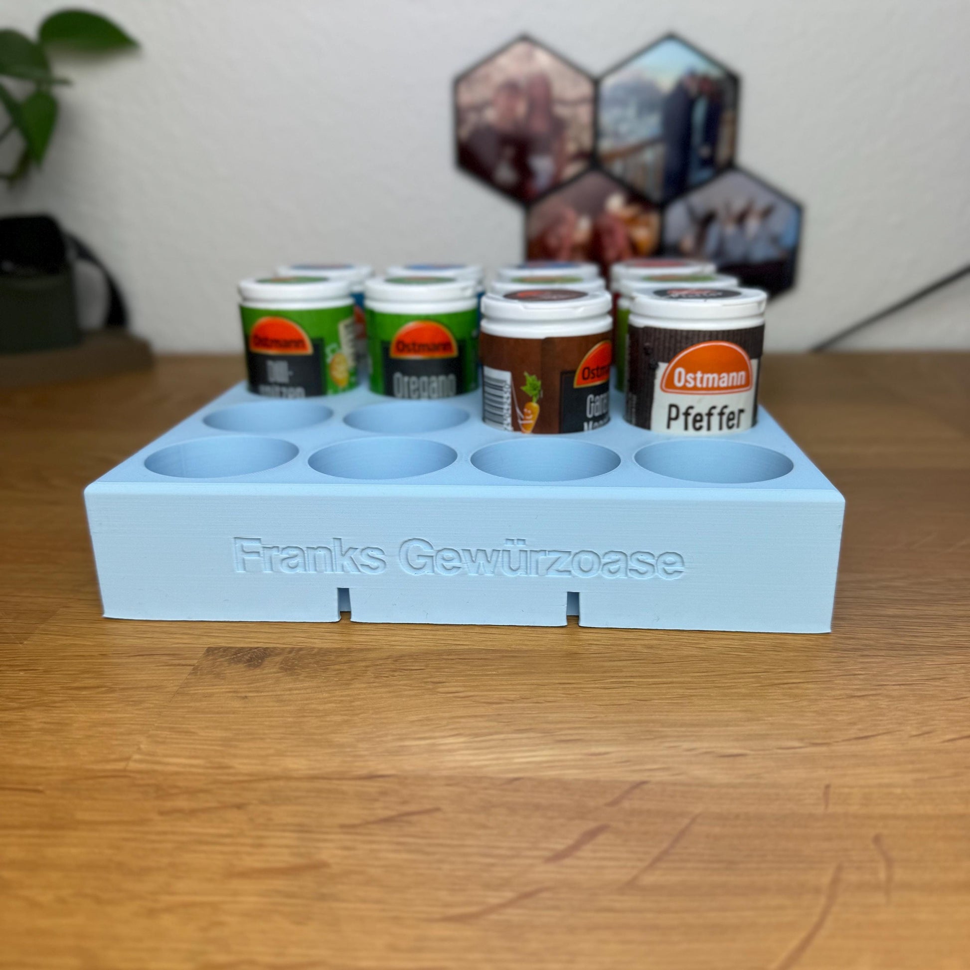 Gewürzhalter - für JustSpices Gewürze -Gewürze - Ostmann - Just Spices - Küche -Schubladen Halterung - Personalisierbar - spicerack